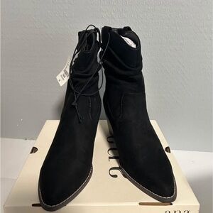 Ana black boots size 8